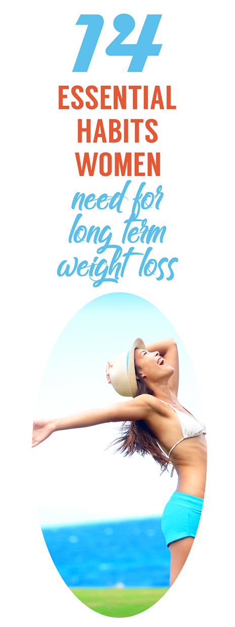 Finally, had enough of feeling flabby and decided to lose weight? Awesome! This is it, you have made the first step and decided to lose weight which is often the hardest step we have to take. It is ultimately up to you to succeed at weight loss, but we've put together 14 essential habits you will need to successfully lose weight and keep it off!